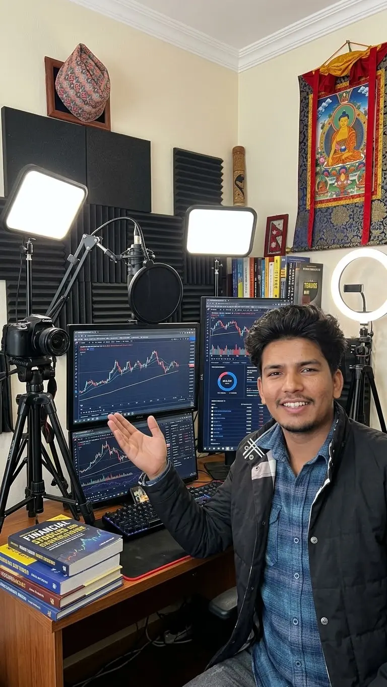Jagannath Saud in a digital content workspace
